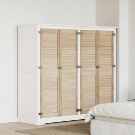 Spintelės Durys Su Durimis 4 Pcs Natūrali 140.5 X 2.1 X 49.5 Cm