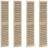 Skapju Durvis 4 Pcs Brūna 201 X 39.5 X 2.1 Cm Priedes Masīvkoks Vidaxl