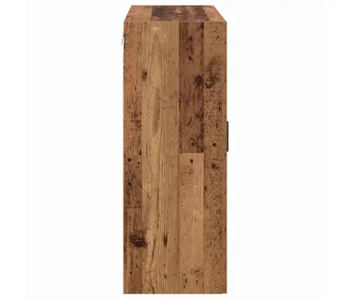 Seinale Kinnitatud Kapid 2 Pcs Vana Puit 69,5 X 34 X 90 Cm