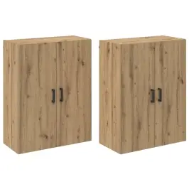 Seinale Kinnitatav Kapp 2 Pcs Käsitööpuu 69,5 X 34 X 90 Cm
