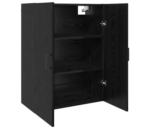 Sieniniai Spintelės 2 Pcs Juoda Ąžuolo 69.5 X 34 X 90 Cm Sieniniai Spintelės 2 Pcs Juoda Ąžuolo 69.5 X 34 X 90 Cm