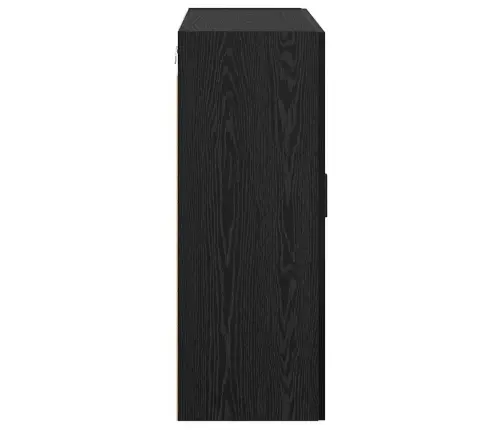 Sieniniai Spintelės 2 Pcs Juoda Ąžuolo 69.5 X 34 X 90 Cm Sieniniai Spintelės 2 Pcs Juoda Ąžuolo 69.5 X 34 X 90 Cm