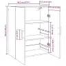 Sienā Uzstādītie Skapji 2 Pcs Amatnieku Ozola 69.5 X 34 X 90 Cm Vidaxl Sienā Uzstādītie Skapji 2 Pcs Amatnieku Ozola 69.5 X 34 X 90 Cm Vidaxl
