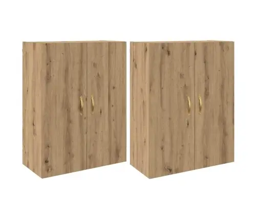 Sienā Uzstādītie Skapji 2 Pcs Amatnieku Ozola 69.5 X 34 X 90 Cm Vidaxl