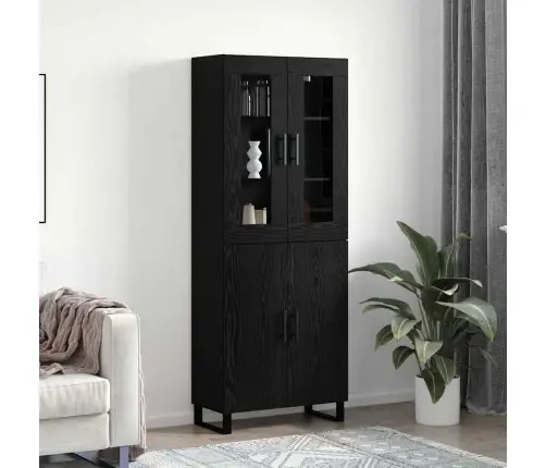 Kõrgushein Must Tamm 69,5 X 34 X 180 Cm Tehispuit