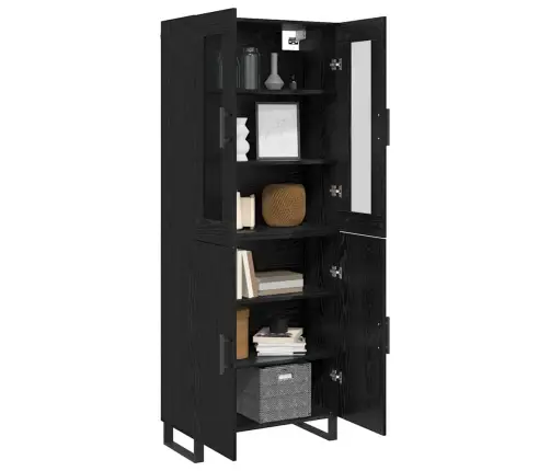 Kõrgushein Must Tamm 69,5 X 34 X 180 Cm Tehispuit