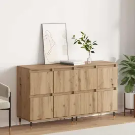 Kappide Külgedel 2 Pcs Käsitöötamm 120 X 35 X 70 Cm Tehispuit