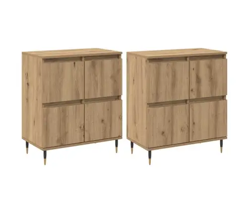 Kappide Külgedel 2 Pcs Käsitöötamm 120 X 35 X 70 Cm Tehispuit