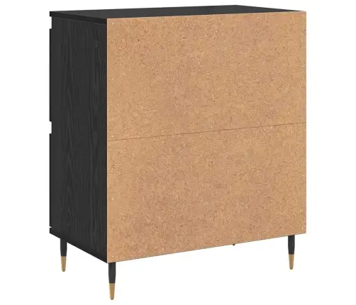 Sānu Skapji 2 Pcs Melns Ozols 120 X 35 X 70 Cm Vidaxl