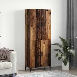 Augstais Skapītis Vecs Koks 69,5 X 34 X 180 Cm Vidaxl