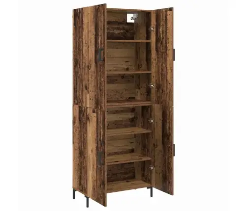 Augstais Skapītis Vecs Koks 69.5 X 34 X 180 Cm Vidaxl