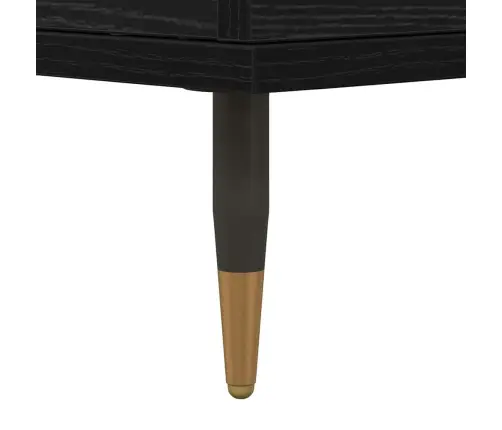 Sānu Skapji 3 Pcs Melns Ozols 180 X 35 X 70 Cm Vidaxl