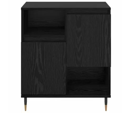 Sānu Skapji 3 Pcs Melns Ozols 180 X 35 X 70 Cm Vidaxl