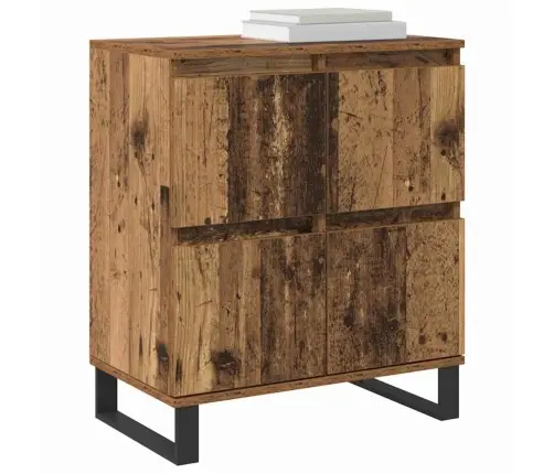 Kappide Külgedel 2 Pcs Vana Puit 120 X 35 X 70 Cm Tehispuit