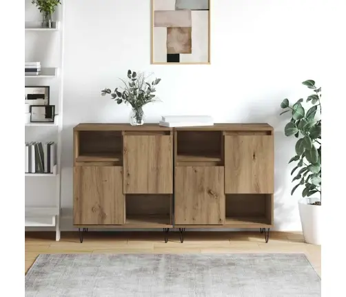 Sānu Skapji 2 Pcs Amatnieku Ozola 120 X 35 X 70 Cm Vidaxl