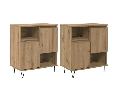 Sānu Skapji 2 Pcs Amatnieku Ozola 120 X 35 X 70 Cm Vidaxl