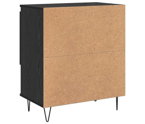 Sānu Skapji 2 Pcs Melns Ozols 120 X 35 X 70 Cm Vidaxl