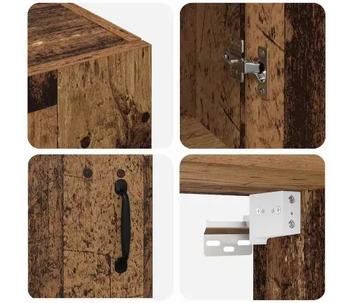 Sieniniai Spintelės 2 Pcs Sena Mediena 69.5 X 34 X 90 Cm Sieniniai Spintelės 2 Pcs Sena Mediena 69.5 X 34 X 90 Cm