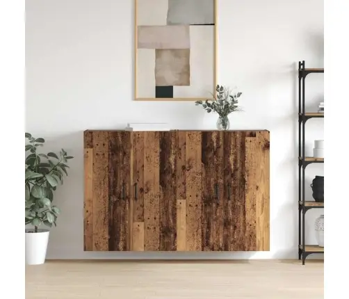 Sieniniai Spintelės 2 Pcs Sena Mediena 69.5 X 34 X 90 Cm Sieniniai Spintelės 2 Pcs Sena Mediena 69.5 X 34 X 90 Cm