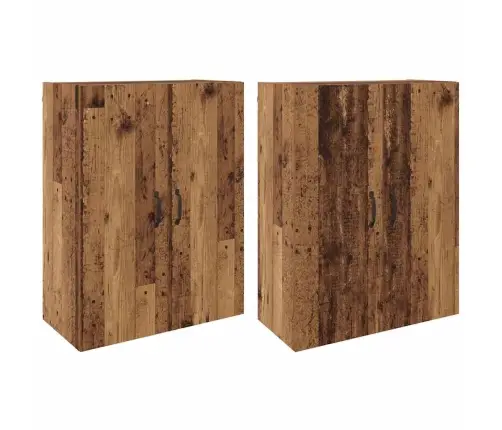 Sieniniai Spintelės 2 Pcs Sena Mediena 69.5 X 34 X 90 Cm Sieniniai Spintelės 2 Pcs Sena Mediena 69.5 X 34 X 90 Cm