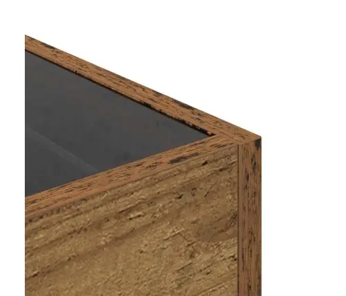 Skapītis Veca Koka 40 X 40 X 30 Cm Inženieru Koks, Stikls Vidaxl