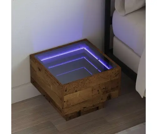 Skapītis Veca Koka 40 X 40 X 30 Cm Inženieru Koks, Stikls Vidaxl