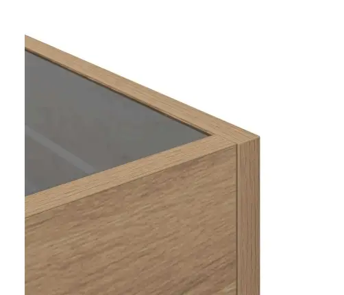 Skapītis Amatnieku Ozola 40 X 40 X 30 Cm Inženieru Koks, Stikls Vidaxl