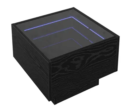 Kohvilaud Must Tamm 40 X 40 X 30 Cm Tehispuit