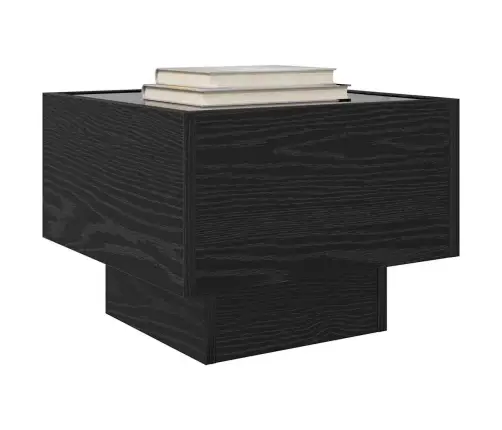 Skapītis Melns Ozols 40 X 40 X 30 Cm Inženieru Koks, Stikls Vidaxl