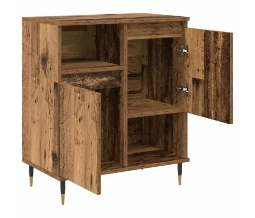 Sānu Skapji 2 Pcs Vecs Koks 120 X 35 X 70 Cm Inženierijas Koks Vidaxl