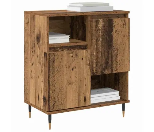 Sānu Skapji 2 Pcs Vecs Koks 120 X 35 X 70 Cm Inženierijas Koks Vidaxl