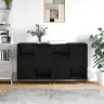 Sānu Skapji 2 Pcs Melns Ozols 120 X 35 X 70 Cm Vidaxl Sānu Skapji 2 Pcs Melns Ozols 120 X 35 X 70 Cm Vidaxl