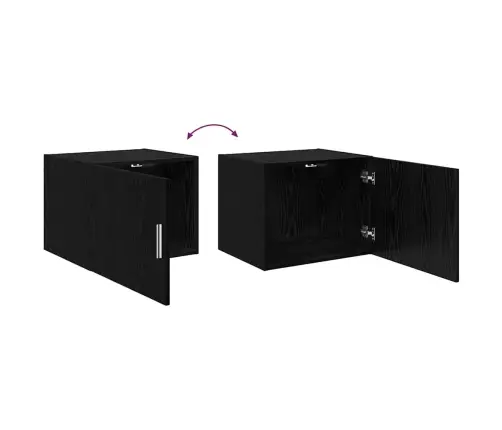 Skapītis Melns Ozols 50 X 41 X 225 Cm Inženierijas Koks Vidaxl