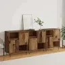 Kappide Külgedel 3 Pcs Vana Puit 180 X 35 X 70 Cm Tehispuit