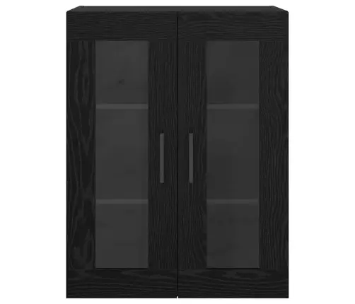 Sienā Uzstādītie Skapji 2 Pcs Melns Ozols 69.5 X 34 X 90 Cm Vidaxl