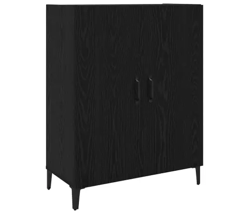 Augstais Skapītis Melns Ozols 69.5 X 34 X 180 Cm Vidaxl