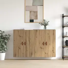 Sienā Uzstādītie Skapji 2 Pcs Amatnieku Ozola 69.5 X 34 X 90 Cm Vidaxl