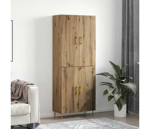 Augstais Skapītis Amatnieku Ozola 69.5 X 34 X 180 Cm Vidaxl