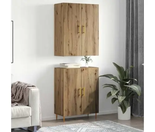 Augstais Skapītis Amatnieku Ozola 69.5 X 34 X 180 Cm Vidaxl