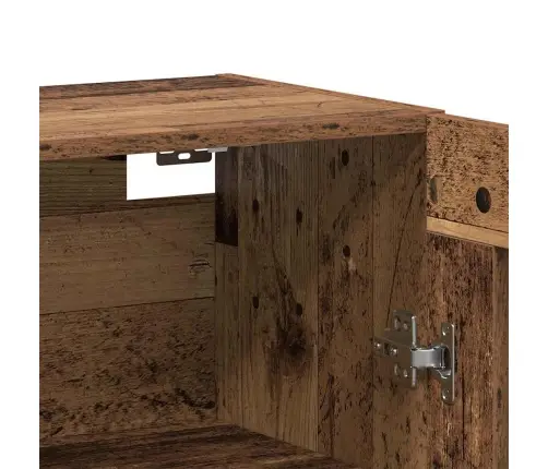 Sienas Skapji 2 Gab. Vecs Koks 69,5 X 34 X 90 Cm Izstrādāti No Inženieru Koka. Vidaxl