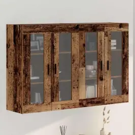 Sienā Uzstādītie Skapji 2 Pcs Vecs Koks 69.5 X 34 X 90 Cm Vidaxl