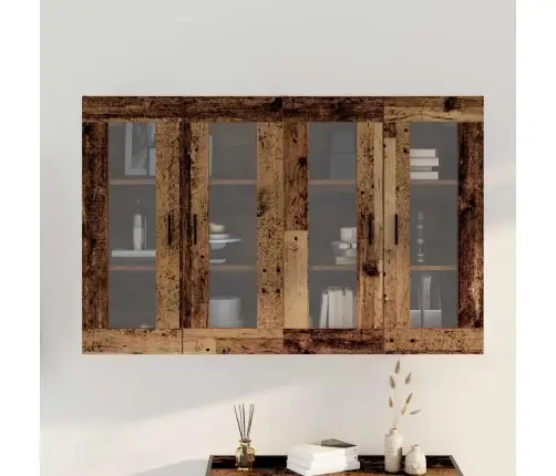 Sienas Skapji 2 Gab. Vecs Koks 69,5 X 34 X 90 Cm Izstrādāti No Inženieru Koka. Vidaxl