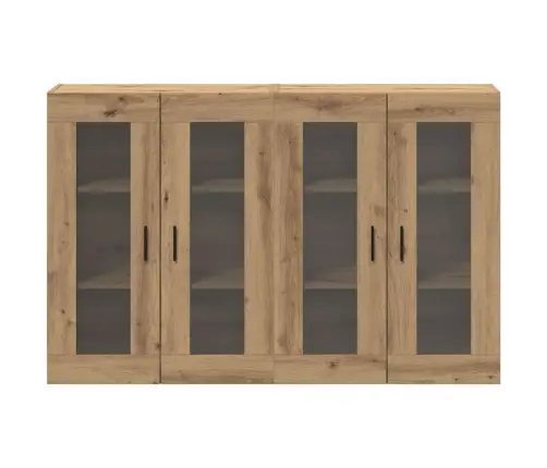 Sienas Skapji 2 Gabali Artisan Ozols 69.5 X 34 X 90 Cm. Apstrādāts Koks. Vidaxl