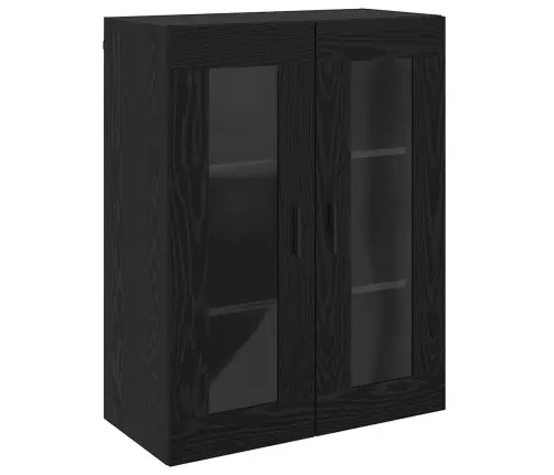 Sieniniai Spintelės 2 Pcs Juoda Ąžuolo 69,5 X 34 X 90 Cm