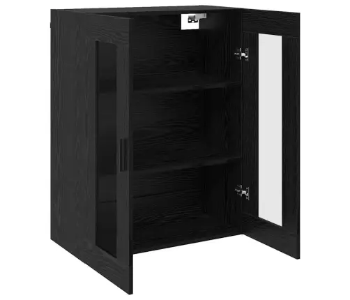 Sieniniai Spintelės 2 Pcs Juoda Ąžuolo 69,5 X 34 X 90 Cm