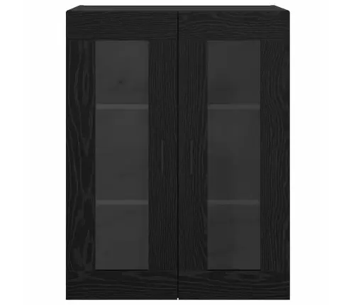 Sieniniai Spintelės 2 Pcs Juoda Ąžuolo 69,5 X 34 X 90 Cm