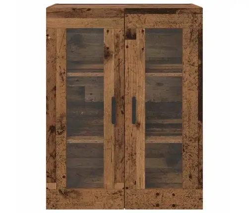 Seinale Kinnitatud Kapid 2 Pcs Vana Puit 69,5 X 34 X 90 Cm