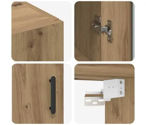 Sieniniai Spintelės 2 Pcs Artisano Ąžuolo 69,5 X 34 X 90 Cm