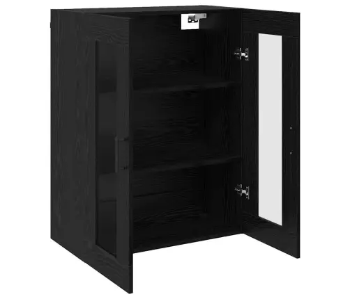 Sienā Uzstādītie Skapji 2 Pcs Melns Ozols 69.5 X 34 X 90 Cm Vidaxl