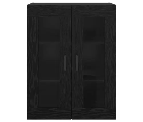 Sienā Uzstādītie Skapji 2 Pcs Melns Ozols 69.5 X 34 X 90 Cm Vidaxl